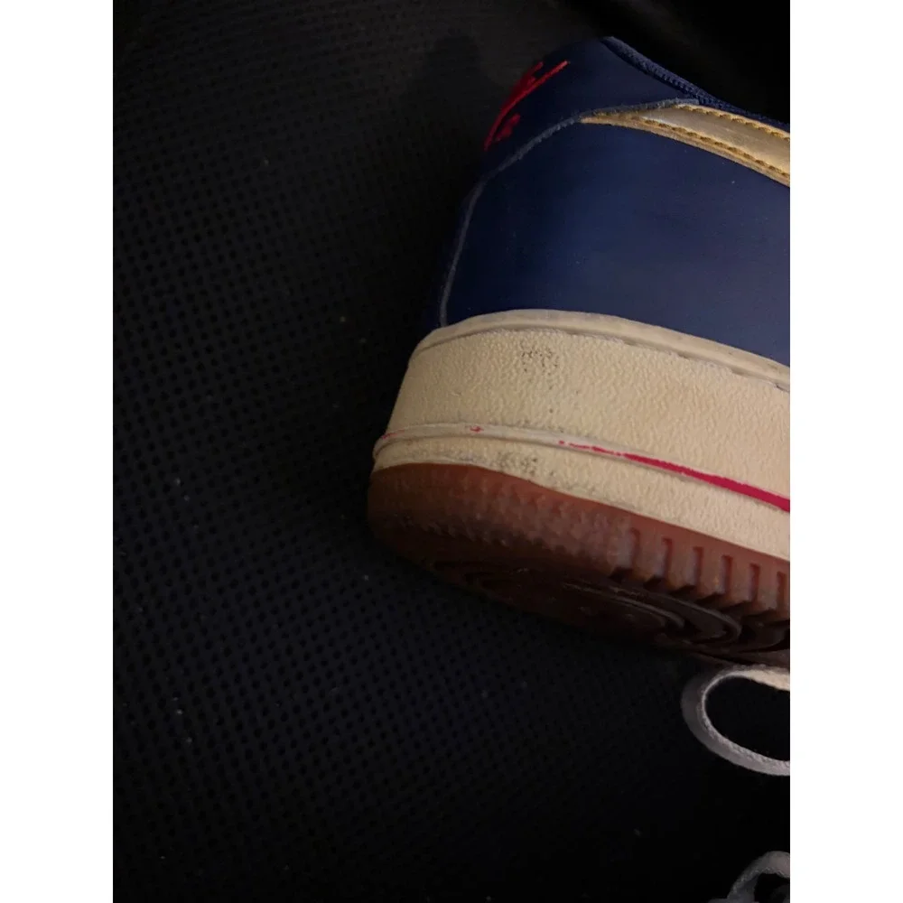 Nike Air Force 1‎ Low Olympic Mens Size 9.5 Blue Gold USA Sneakers 488298-406